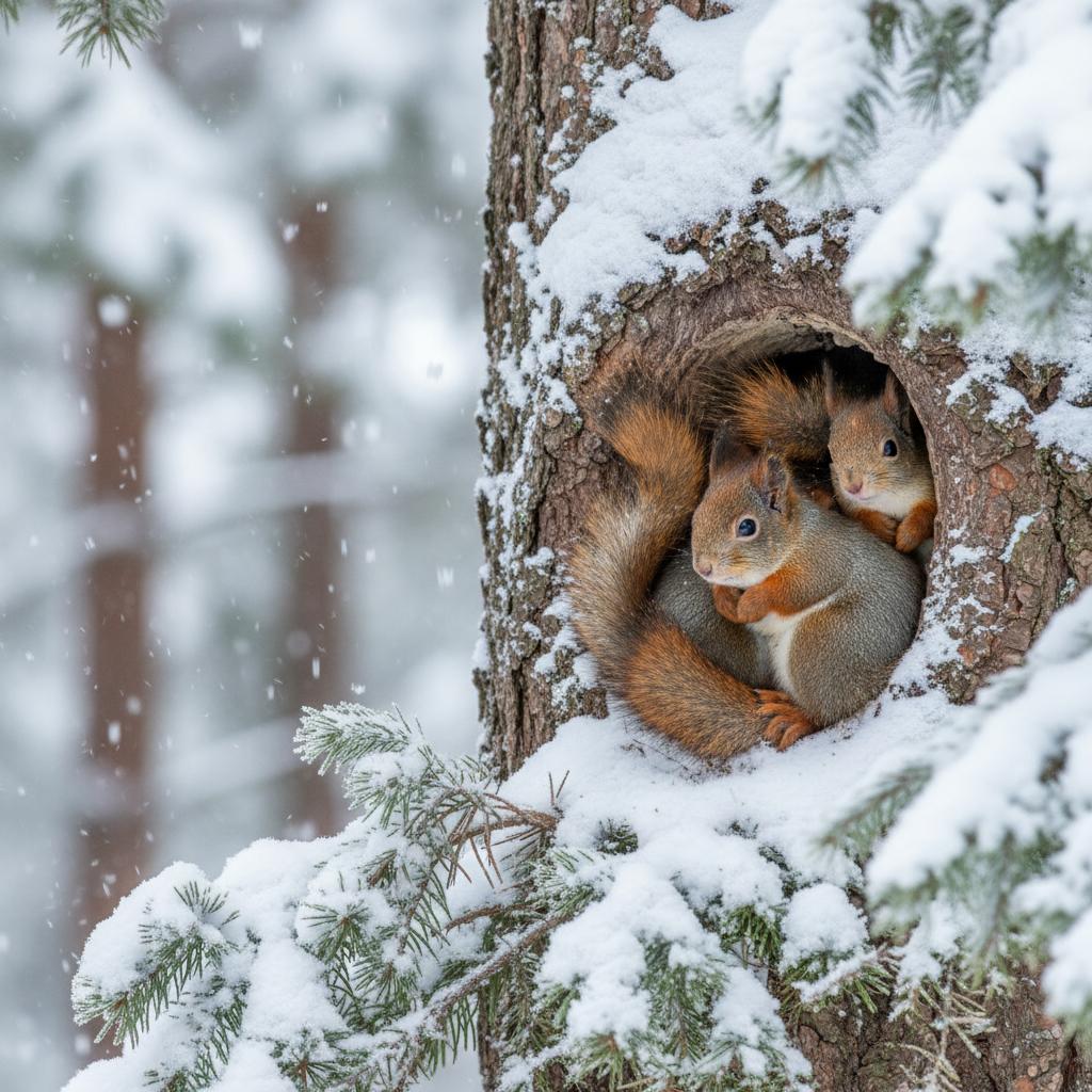 Rolig fakta om ekorren